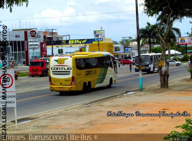 Empresa Gontijo de Transportes 18615 na cidade de Eunápolis, Bahia, Brasil, por Eriques  Damasceno. Número da foto: #3164850.