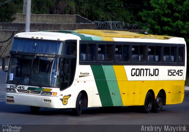 Empresa Gontijo de Transportes 15245 na cidade de Belo Horizonte, Minas Gerais, Brasil, por Andrey Gustavo. ID da foto: 3169231.