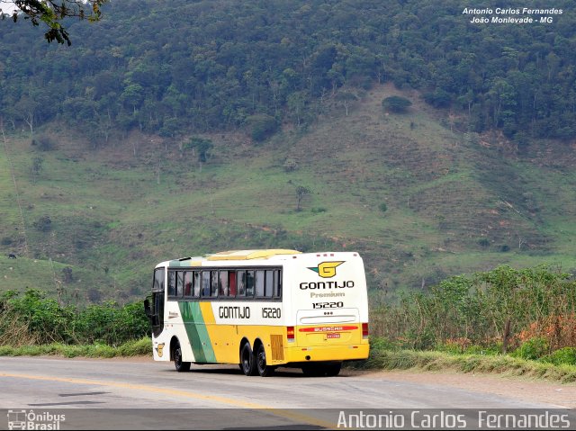 Empresa Gontijo de Transportes 15220 na cidade de João Monlevade, Minas Gerais, Brasil, por Antonio Carlos Fernandes. ID da foto: 3167992.