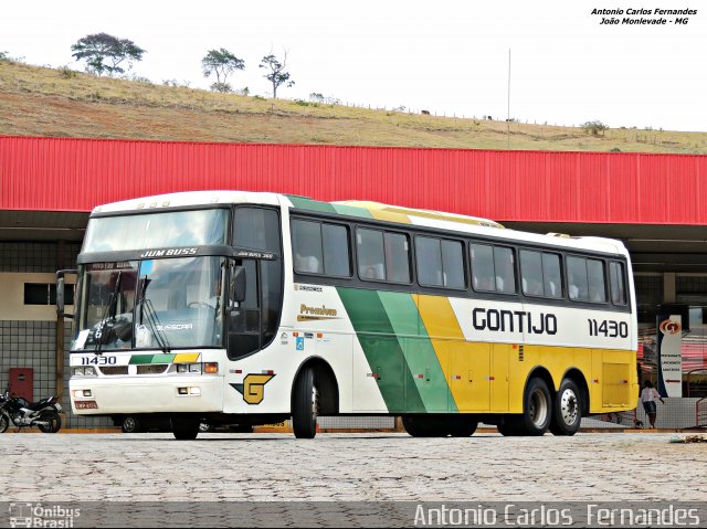 Empresa Gontijo de Transportes 11430 na cidade de João Monlevade, Minas Gerais, Brasil, por Antonio Carlos Fernandes. Número da foto: #3170343.