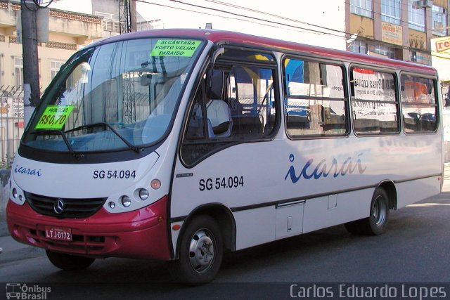 Icaraí Auto Transportes SG 54.094 na cidade de São Gonçalo, Rio de Janeiro, Brasil, por Carlos Eduardo Lopes. ID da foto: 3171399.