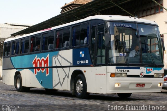 Auto Viação 1001 RJ 108.406 na cidade de Rio de Janeiro, Rio de Janeiro, Brasil, por Carlos Eduardo Lopes. ID da foto: 3171455.