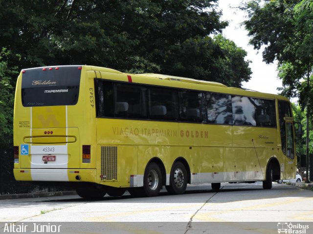 Viação Itapemirim 45343 na cidade de São Paulo, São Paulo, Brasil, por Altair Júnior. ID da foto: 3170621.