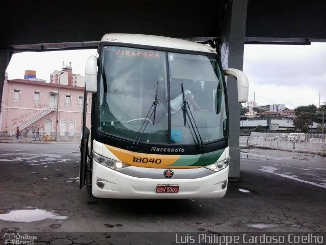 Empresa Gontijo de Transportes 18040 na cidade de Belo Horizonte, Minas Gerais, Brasil, por Luis Philippe Cardoso Coelho. Número da foto: #3170154.