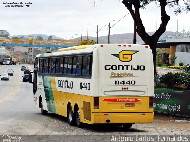 Empresa Gontijo de Transportes 11440 na cidade de João Monlevade, Minas Gerais, Brasil, por Antonio Carlos Fernandes. ID da foto: 3172554.