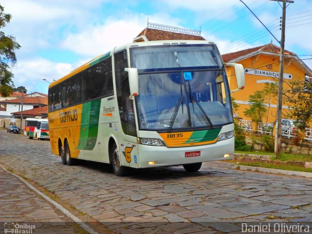 Empresa Gontijo de Transportes 11835 na cidade de Diamantina, Minas Gerais, Brasil, por Daniel Oliveira. ID da foto: 3173073.