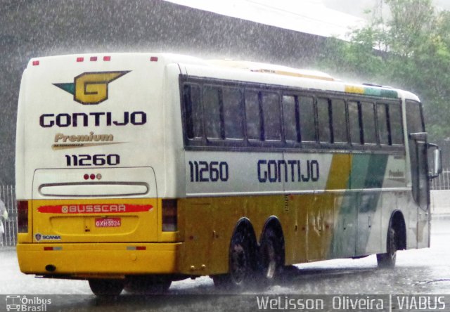 Empresa Gontijo de Transportes 11260 na cidade de Belo Horizonte, Minas Gerais, Brasil, por Welisson  Oliveira. ID da foto: 3173768.