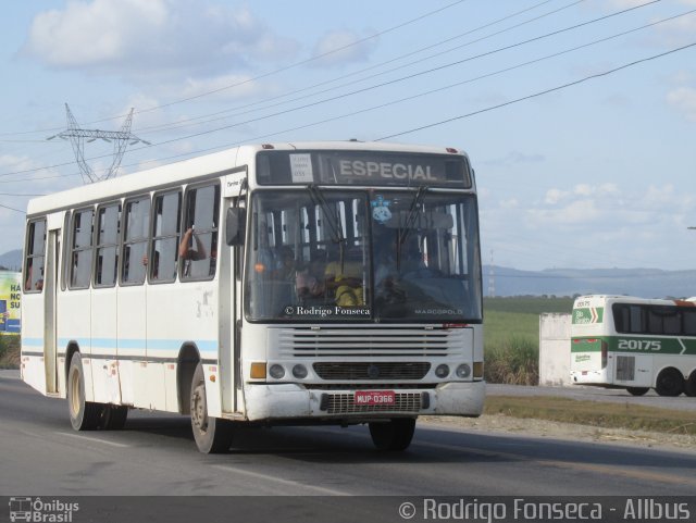 Ônibus Particulares 0366 na cidade de Messias, Alagoas, Brasil, por Rodrigo Fonseca. Número da foto: #3173394.