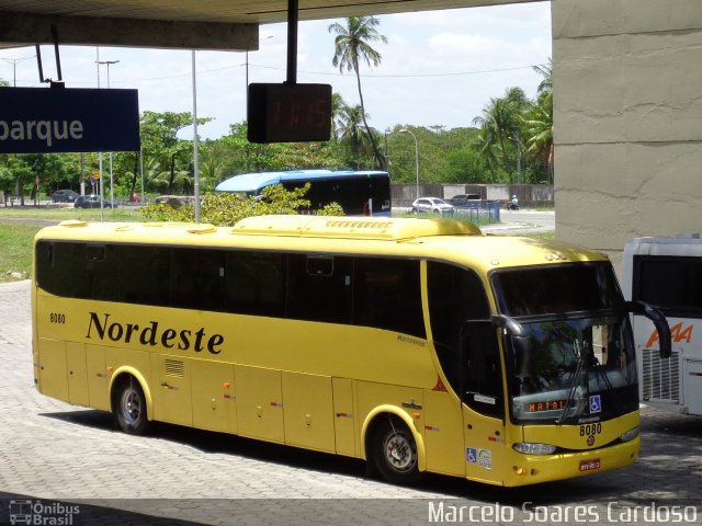 Viação Nordeste 8080 na cidade de João Pessoa, Paraíba, Brasil, por Marcelo Soares Cardoso. ID da foto: 3173362.