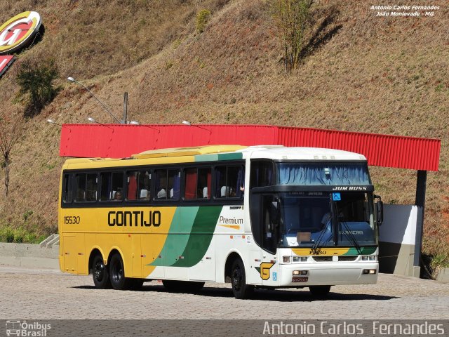 Empresa Gontijo de Transportes 15530 na cidade de João Monlevade, Minas Gerais, Brasil, por Antonio Carlos Fernandes. ID da foto: 3172611.