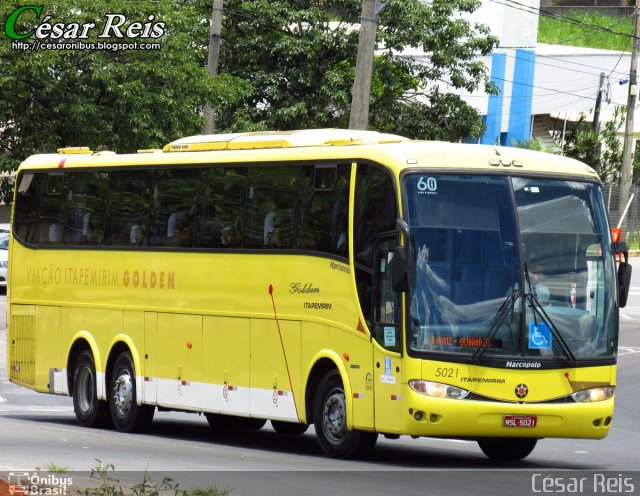 Viação Itapemirim 5021 na cidade de Belo Horizonte, Minas Gerais, Brasil, por César Ônibus. ID da foto: 3175188.