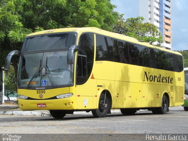 Viação Nordeste 8090 na cidade de Fortaleza, Ceará, Brasil, por Renato Garcia. Número da foto: #3175427.