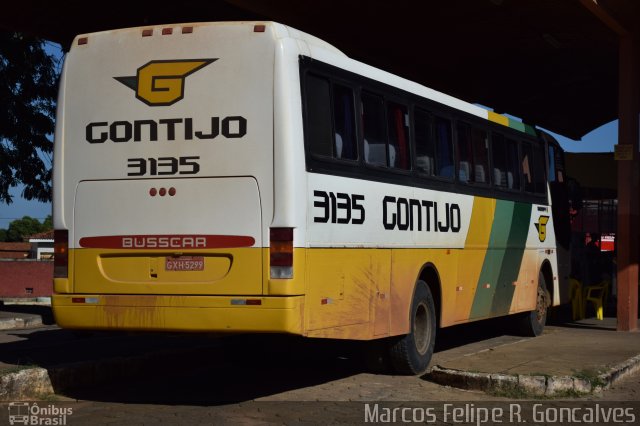 Empresa Gontijo de Transportes 3135 na cidade de São Francisco, Minas Gerais, Brasil, por Marcos Felipe R. Goncalves. ID da foto: 3176493.