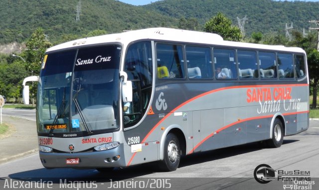 Viação Santa Cruz 215080 na cidade de Poços de Caldas, Minas Gerais, Brasil, por Alexandre  Magnus. ID da foto: 3174541.