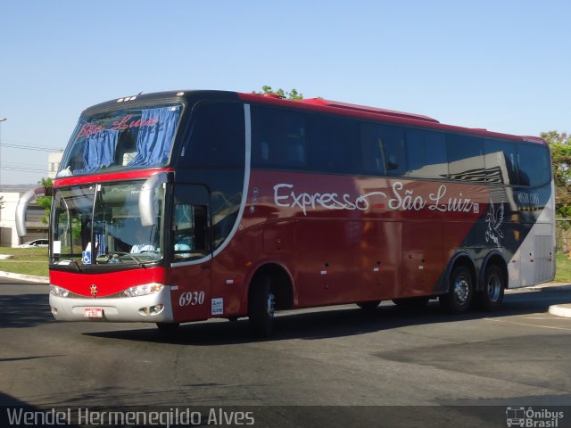 Expresso São Luiz 6930 na cidade de Brasília, Distrito Federal, Brasil, por Wendel Hermenegildo Alves. Número da foto: #3174561.