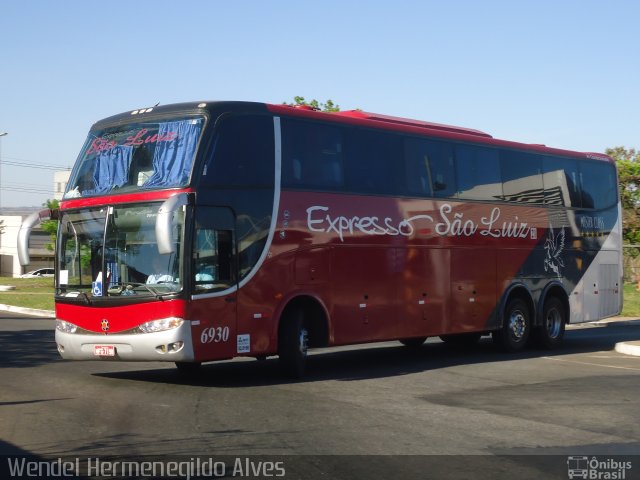 Expresso São Luiz 6930 na cidade de Brasília, Distrito Federal, Brasil, por Wendel Hermenegildo Alves. ID da foto: 3174561.