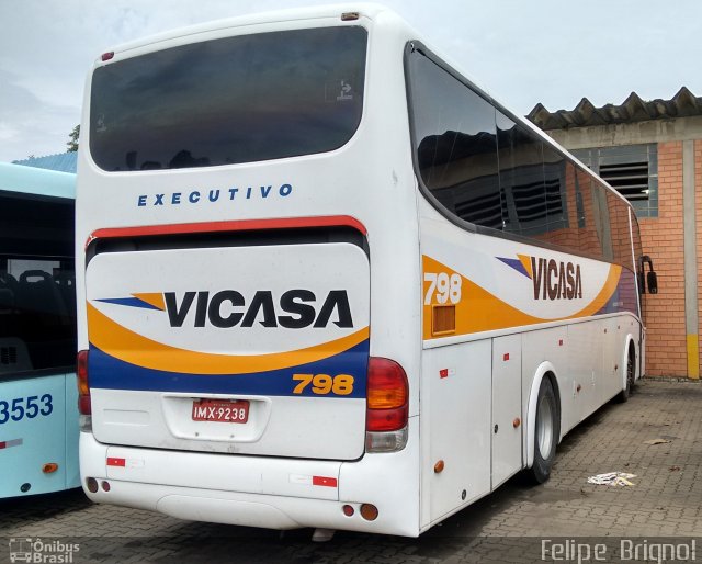 VICASA - Viação Canoense S.A. 798 na cidade de Canoas, Rio Grande do Sul, Brasil, por Felipe  Brignol. ID da foto: 3174639.