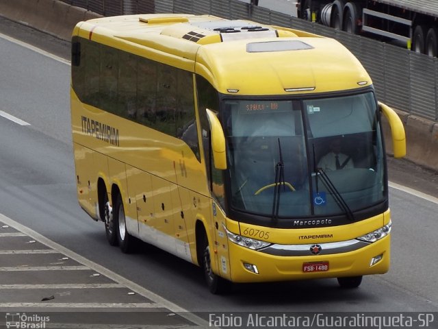 Viação Itapemirim 60705  na cidade de Aparecida, São Paulo, Brasil, por Fabio Alcantara. Número da foto: #3175808.