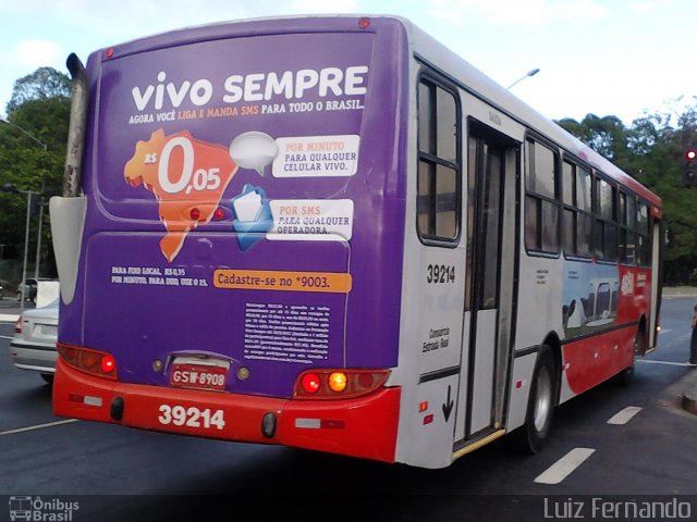 Viação Brasília 39214 na cidade de Belo Horizonte, Minas Gerais, Brasil, por Luiz Fernando. Número da foto: #3174525.