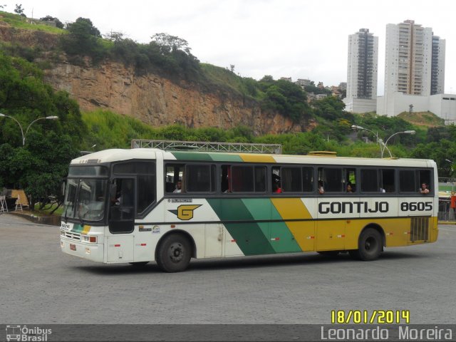 Empresa Gontijo de Transportes 8605 na cidade de Belo Horizonte, Minas Gerais, Brasil, por Leonardo  Moreira. ID da foto: 3176276.