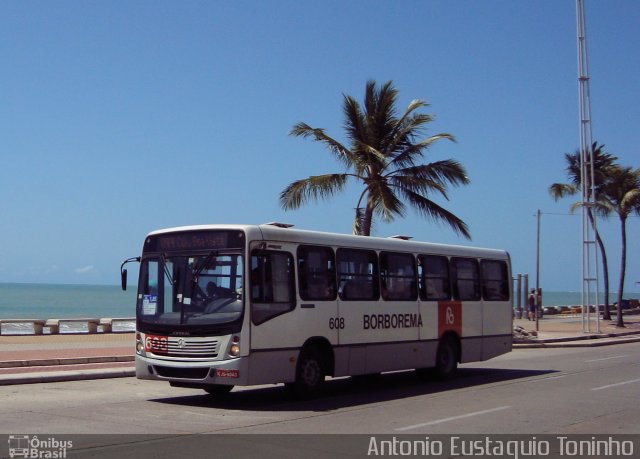 Borborema Imperial Transportes 608 na cidade de Recife, Pernambuco, Brasil, por Antonio Eustaquio Toninho. ID da foto: 3176331.