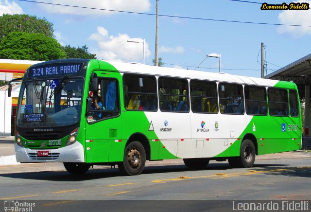 VB Transportes e Turismo 3115 na cidade de Campinas, São Paulo, Brasil, por Leonardo Fidelli. ID da foto: 3111776.