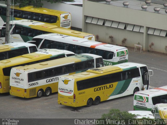 Empresa Gontijo de Transportes 11800 na cidade de Belo Horizonte, Minas Gerais, Brasil, por Charlestom Vinicius Carvalho Silva. ID da foto: 3110845.