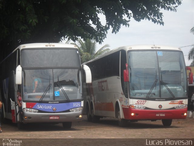 Viação São Luiz 3125 na cidade de Campo Verde, Mato Grosso, Brasil, por Lucas Piovesan. Número da foto: #3110129.