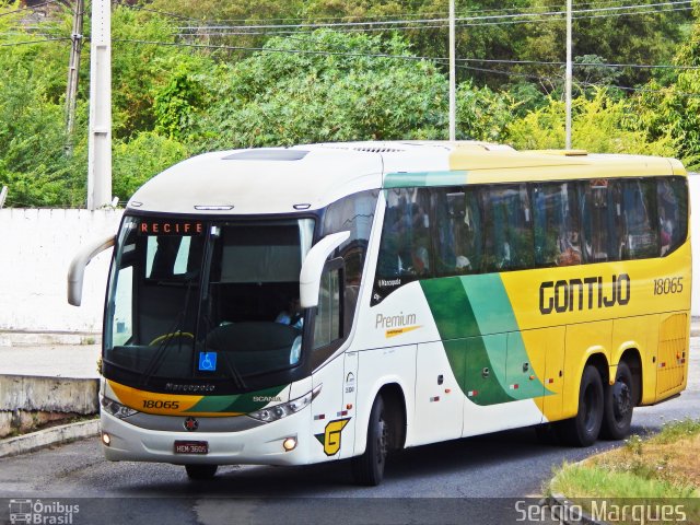 Empresa Gontijo de Transportes 18065 na cidade de Aracaju, Sergipe, Brasil, por Sergio Marques . Número da foto: #3111379.