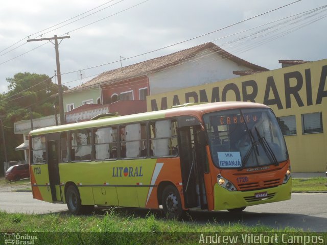 Viação Litoral Sul 1720 na cidade de Itanhaém, São Paulo, Brasil, por Andrew Campos. ID da foto: 3110960.