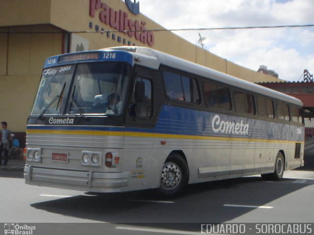 Viação Cometa 1216 na cidade de Sorocaba, São Paulo, Brasil, por EDUARDO - SOROCABUS. ID da foto: 3111209.