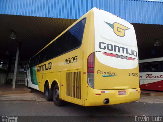 Empresa Gontijo de Transportes 11605 na cidade de Sacramento, Minas Gerais, Brasil, por Erwin  Luiz. ID da foto: 3112302.