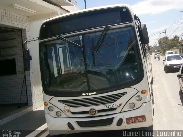 Evanil Transportes e Turismo RJ 132.038 na cidade de Nova Iguaçu, Rio de Janeiro, Brasil, por Daniel Lima Coutinho. Número da foto: #3110048.