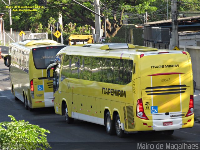 Viação Itapemirim 60647 na cidade de Belo Horizonte, Minas Gerais, Brasil, por Mairo de Magalhães. Número da foto: #3111115.