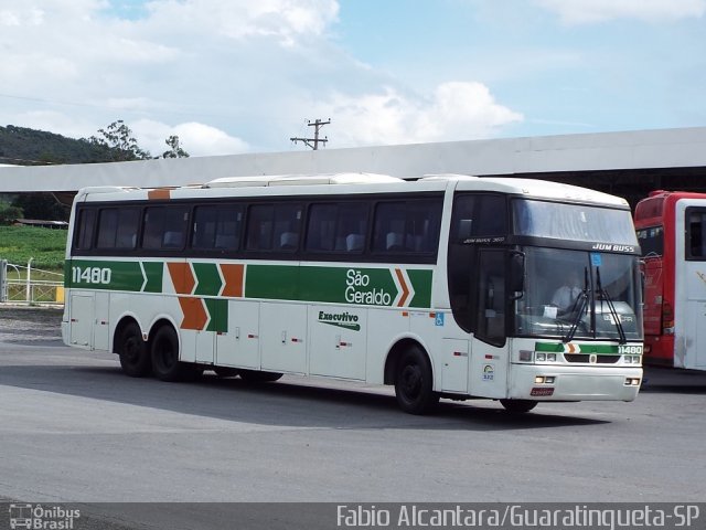 Cia. São Geraldo de Viação 11480 na cidade de Roseira, São Paulo, Brasil, por Fabio Alcantara. Número da foto: #3111064.