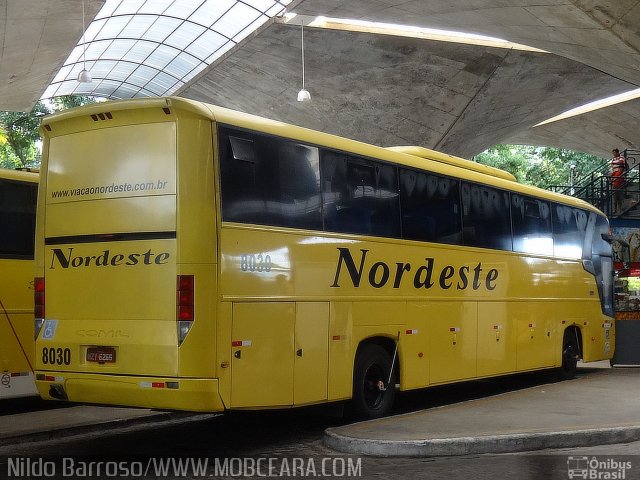 Viação Nordeste 8030 na cidade de Fortaleza, Ceará, Brasil, por Nildo Barroso. ID da foto: 3113944.