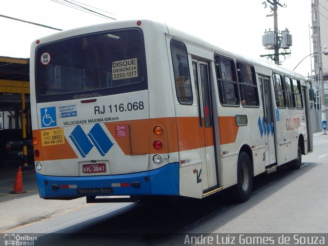 Colitur Transportes Rodoviários RJ 116.068 na cidade de Barra Mansa, Rio de Janeiro, Brasil, por André Luiz Gomes de Souza. ID da foto: 3116969.