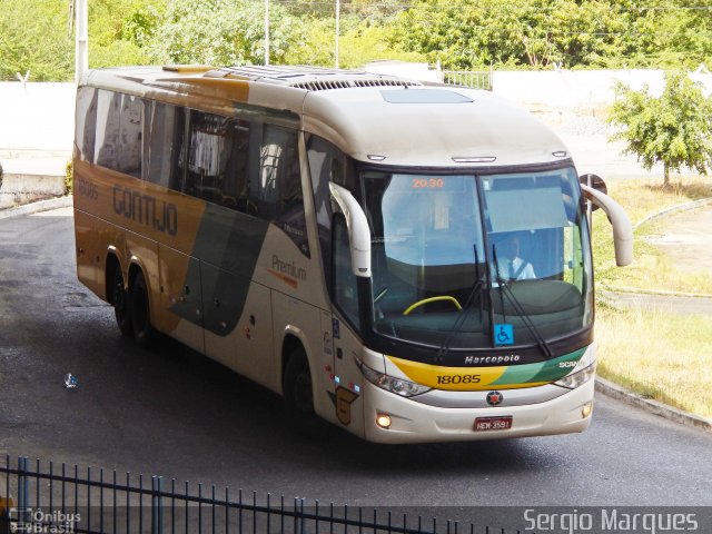 Empresa Gontijo de Transportes 18085 na cidade de Aracaju, Sergipe, Brasil, por Sergio Marques . ID da foto: 3117358.