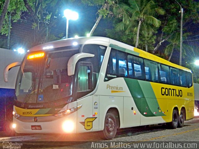 Empresa Gontijo de Transportes 18355 na cidade de Fortaleza, Ceará, Brasil, por Amós  Mattos. ID da foto: 3117274.