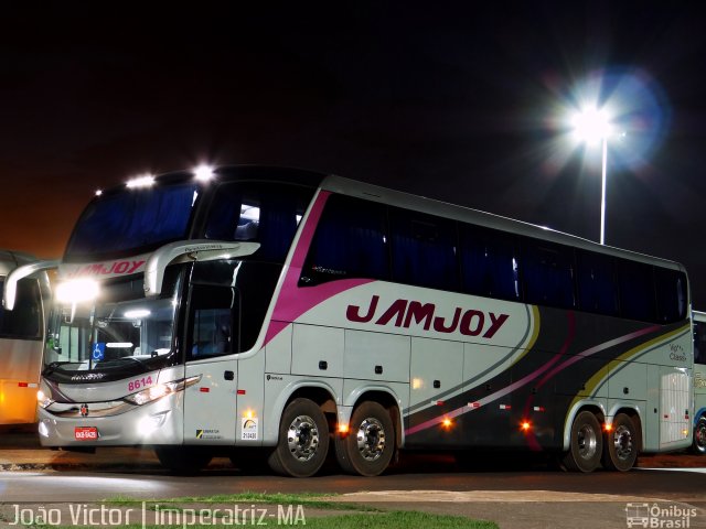 Viação Jam Joy 8614 na cidade de Imperatriz, Maranhão, Brasil, por João Victor. ID da foto: 3118989.