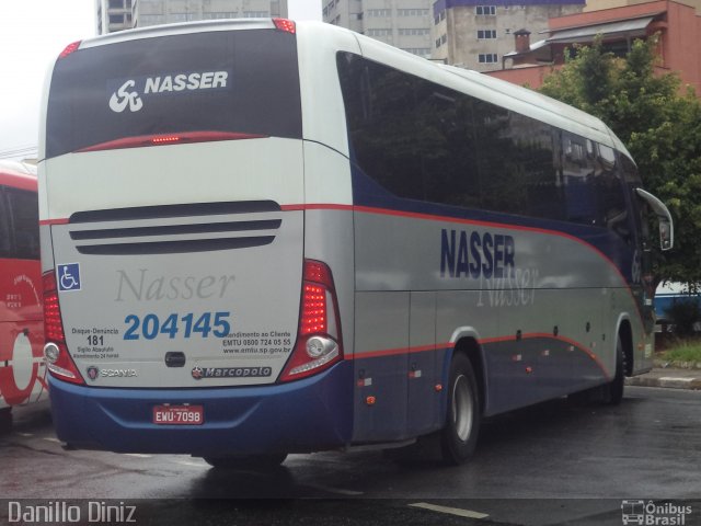 Viação Nasser 204145 na cidade de São Paulo, São Paulo, Brasil, por Douglas Jesus. ID da foto: 3119429.