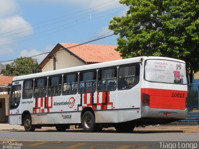 Sigma Transportes Coletivos 10018 na cidade de Rio das Pedras, São Paulo, Brasil, por Tiago Longo. ID da foto: 3117631.