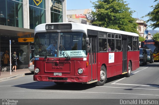 Christchurch Bus Services 801 na cidade de Christchurch, Nova Zelândia, por Donald Hudson. Número da foto: #3120088.
