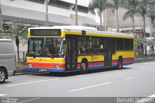 Citybus Hong Kong 1535 na cidade de Hong Kong, China, por Donald Hudson. ID da foto: 3120125.