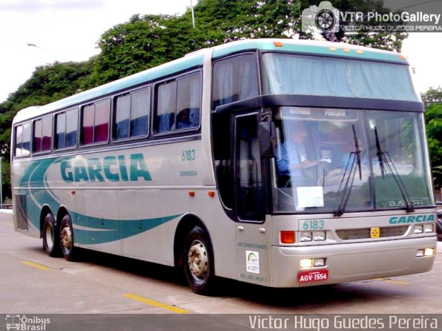 Viação Garcia 6183 na cidade de Maringá, Paraná, Brasil, por Victor Hugo Guedes Pereira. ID da foto: 3120119.