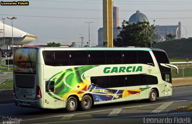 Viação Garcia 7327 na cidade de Aparecida, São Paulo, Brasil, por Leonardo Fidelli. Número da foto: #3120108.