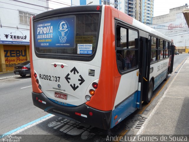 Viação Sul Fluminense RJ 202.037 na cidade de Barra Mansa, Rio de Janeiro, Brasil, por André Luiz Gomes de Souza. Número da foto: #3121855.