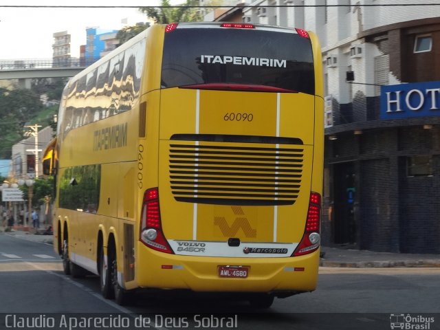 Viação Itapemirim 60090 na cidade de Aparecida, São Paulo, Brasil, por Claudio Aparecido de Deus Sobral. ID da foto: 3120287.