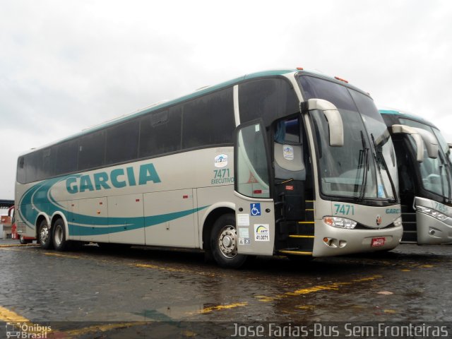 Viação Garcia 7471 na cidade de Londrina, Paraná, Brasil, por Junior Almeida. Número da foto: #3121996.
