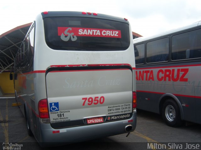 Viação Santa Cruz 7950 na cidade de Aparecida, São Paulo, Brasil, por Milton Silva José. Número da foto: #3120799.
